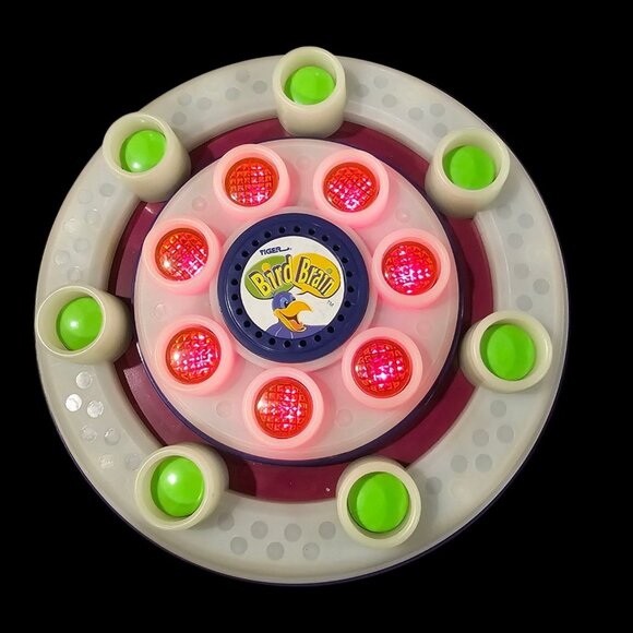 Vtg 90s BIRD BRAIN Electronic Talking Memory Game Tiger Tested Ready To Play - Picture 1 of 7